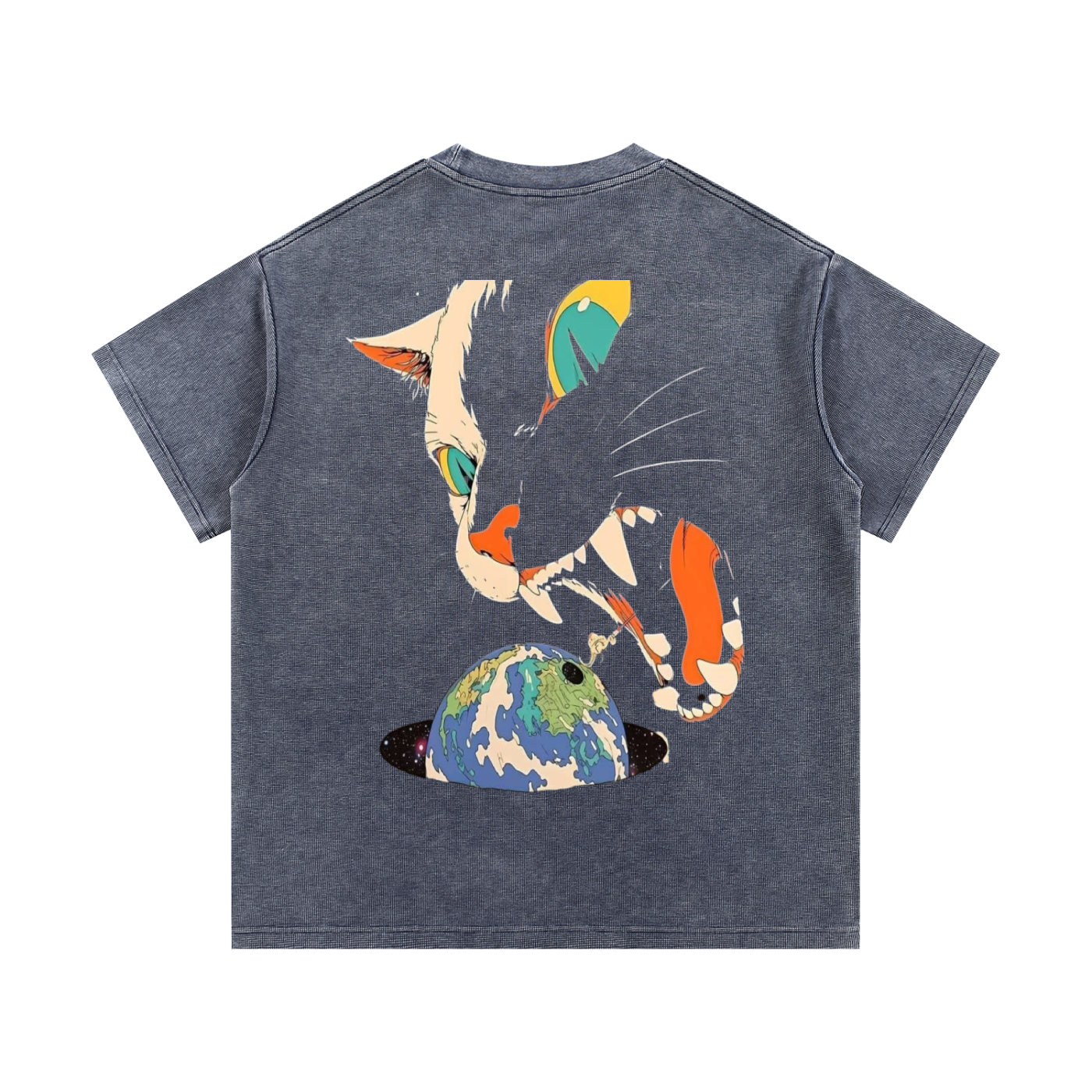 Mineral Wash Waffle Knit T-Shirt