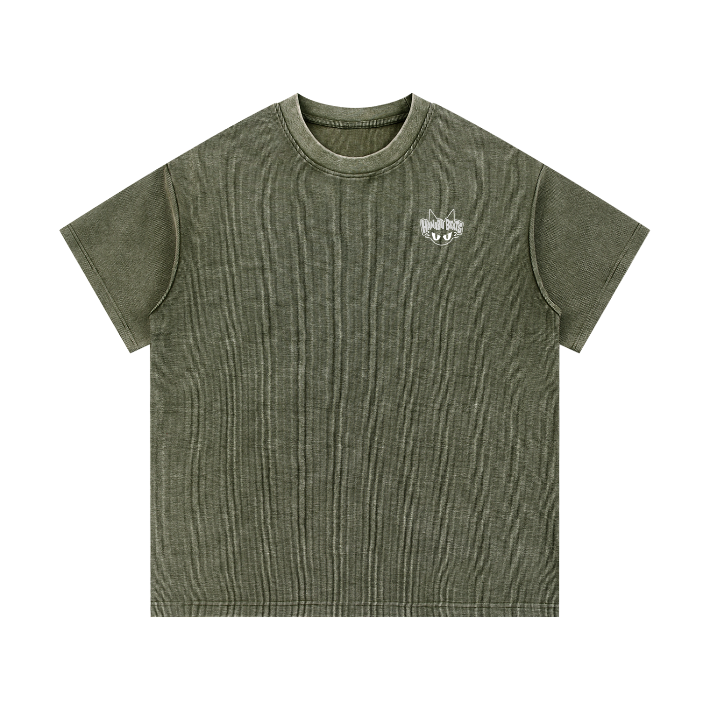 Mineral Wash Waffle Knit T-Shirt