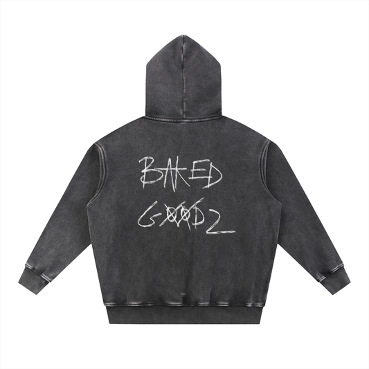Snow Wash Fleece Oversize Hoodie