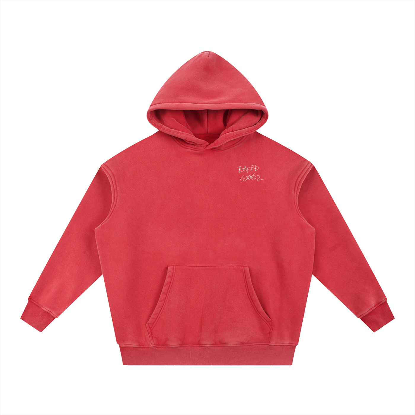 Snow Wash Fleece Oversize Hoodie