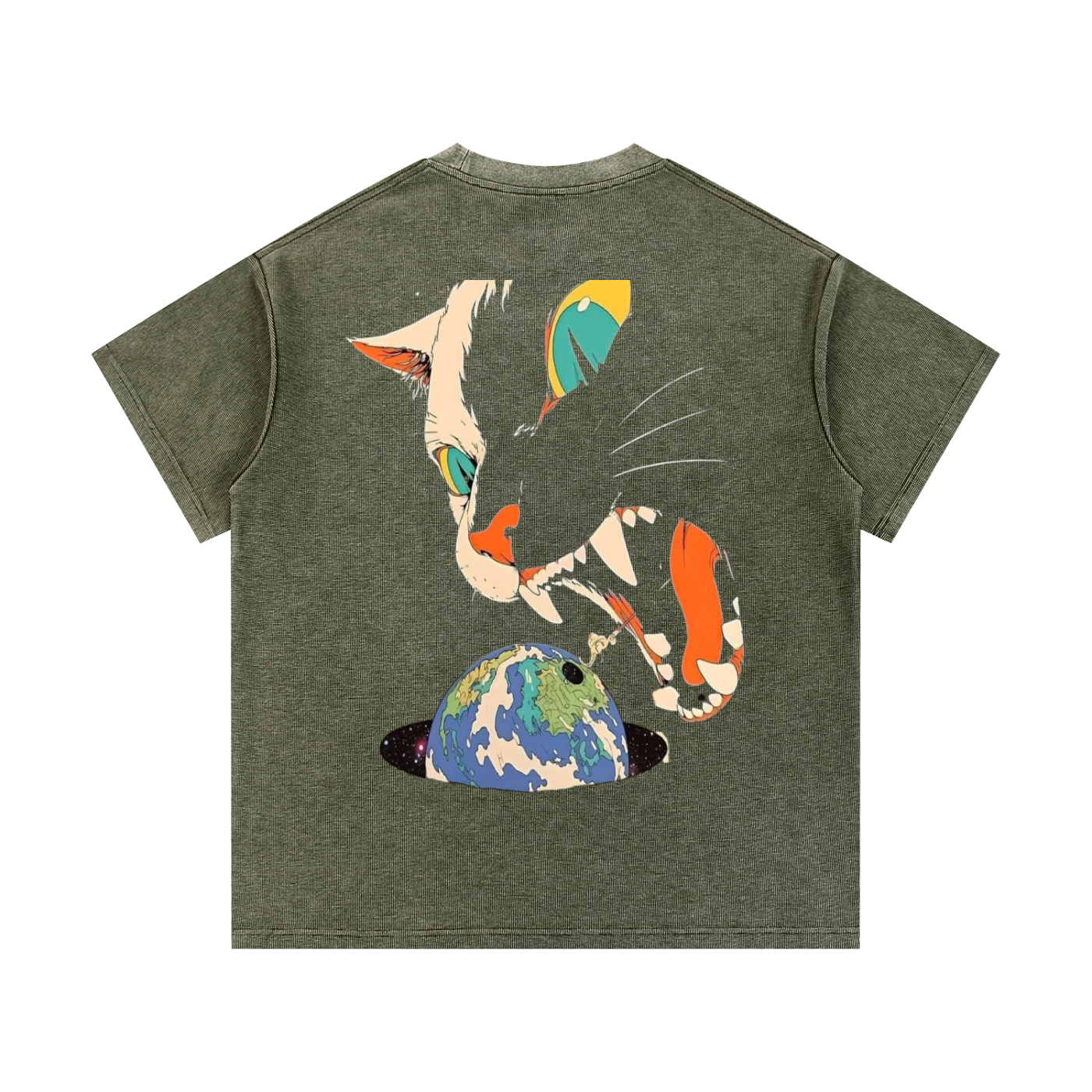 Mineral Wash Waffle Knit T-Shirt