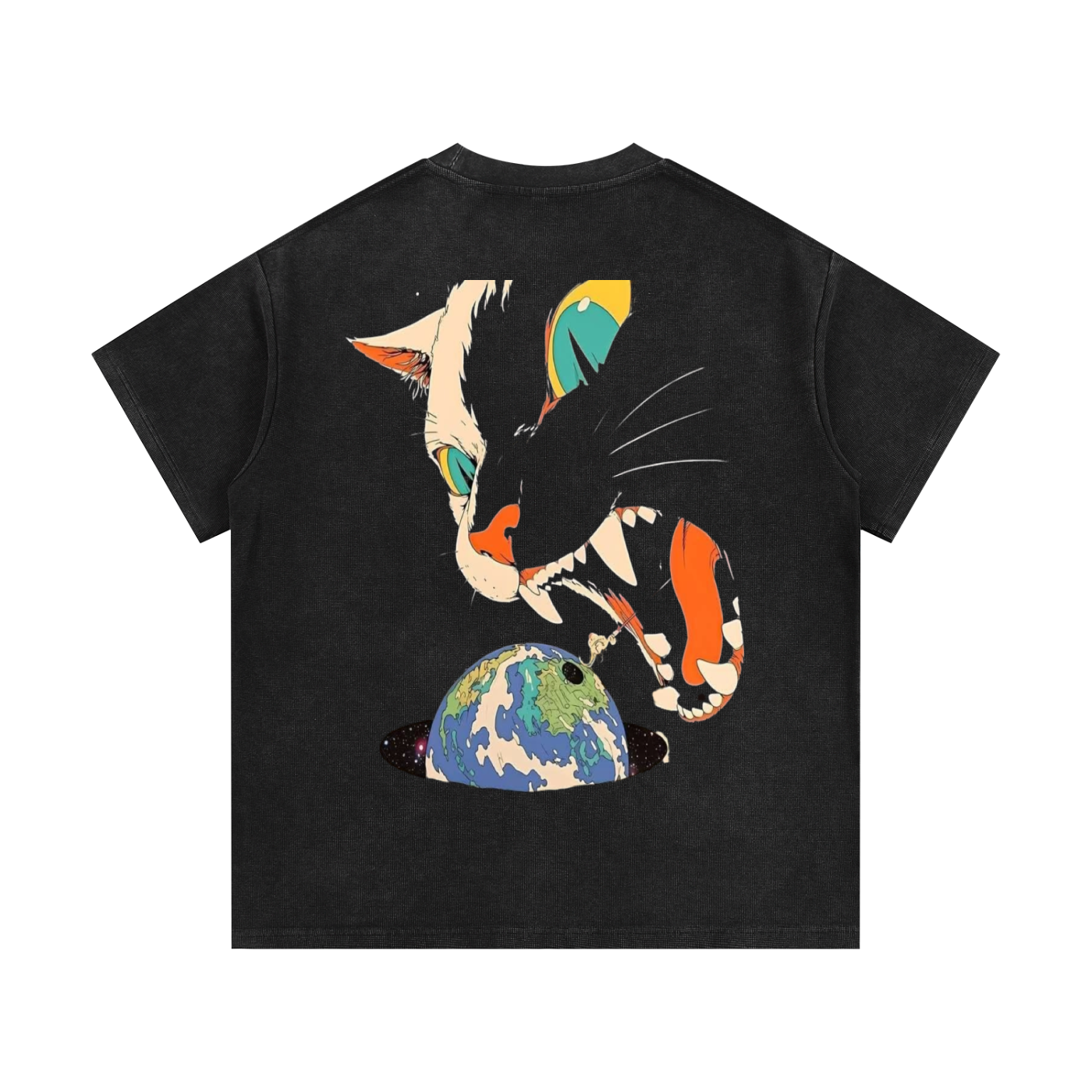 Mineral Wash Waffle Knit T-Shirt