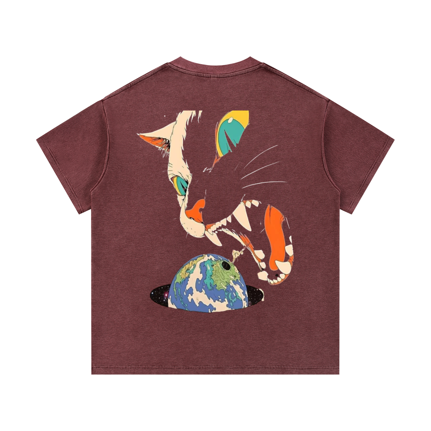 Mineral Wash Waffle Knit T-Shirt